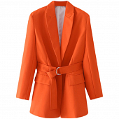 Картинка Пиджак ярко-оранжевый + пояс от магазина LonnaMag