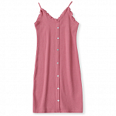 Картинка Платье мини стрейч тонкие лямки перламутровые пуговицы рюши от магазина LonnaMag