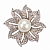 картинка Брошь крупный цветок в стразах от магазина LonnaMag