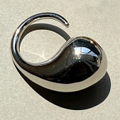 картинка Кольцо разделенное крупная капля как крючок от магазина LonnaMag