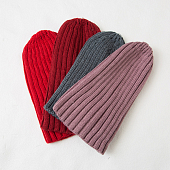 картинка Шапка вязаная в крупный рубчик от магазина LonnaMag