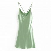 Картинка Платье мини комбинация открытая спина сзади перекрестие от магазина LonnaMag