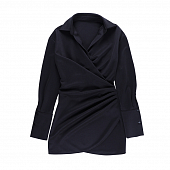 Картинка Платье рубашка мини атлас на запах от магазина LonnaMag