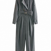 Картинка Комбинезон с поясом и черепашьими пуговицами от магазина LonnaMag