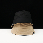 картинка Панама двухсторонняя черная нашивка Because Life от магазина LonnaMag