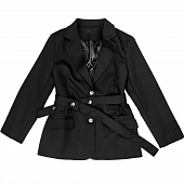 Картинка Пиджак 2 черепаховых пуговицы + пояс 3 пуговицы от магазина LonnaMag