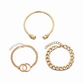 картинка Набор из 3 металлических браслетов от магазина LonnaMag