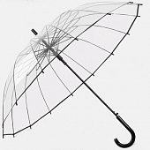 Зонт трость прозрачный 16 спиц