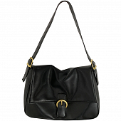 картинка Сумка эко кожа мягкая золотая фурнитура внутри цветочный подклад от магазина LonnaMag