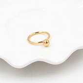 картинка Кольцо тонкое с маленьким шариком от магазина LonnaMag