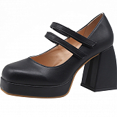 картинка Туфли мэри джейн массивный каблук двойной ремешок от магазина LonnaMag
