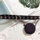 картинка Ремень в люверсах фигурная пряжка + кошелек-круг от магазина LonnaMag