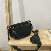картинка Сумка crossbody + мини сумка + круглый кошелек на плечевом ремне от магазина LonnaMag