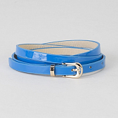 картинка Ремень гладкий лак, пряжка и хомут золото, ширина - 0,8 см от магазина LonnaMag