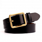 картинка Ремень с прямоугольной бронзовой пряжкой от магазина LonnaMag