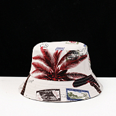 картинка Панама принт пальмы надписи печати от магазина LonnaMag