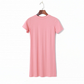 Картинка Платье футболка стрейч мини по фигуре шов по спине от магазина LonnaMag