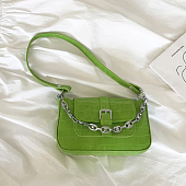 картинка Сумка багет крокодиловый принт магнитная пряжка+ цепочка от магазина LonnaMag