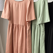 Картинка Платье легкое вырез на спине с бантом от магазина LonnaMag