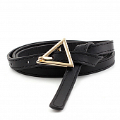 картинка Ремень узкий треугольная золотая пряжка от магазина LonnaMag