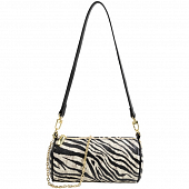 картинка Сумка цилиндрической формы 2 съемных ремня принт зебра от магазина LonnaMag