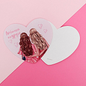 картинка Открытка-валентинка «Любимой подруге», 7 х 6см Сердечко от магазина LonnaMag