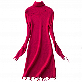 Картинка Платье трикотаж распущенные петли бахрома от магазина LonnaMag