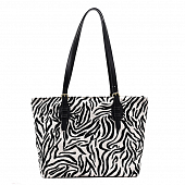 картинка Сумка тоут большая длинные ручки принт Зебра от магазина LonnaMag