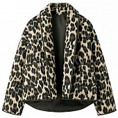 Картинка Куртка принт леопард нашиты сверху карманы  от магазина LonnaMag