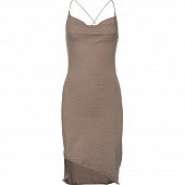 Картинка Платье мини асимметричный край тонкие лямки на спине перекрестие от магазина LonnaMag