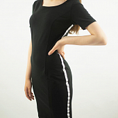 Картинка Платье футболка по фигуре серебряные лампасы от магазина LonnaMag