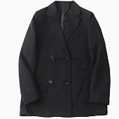 Картинка Пиджак черный oversize 4 пуговицы 2 потайнных кармана от магазина LonnaMag