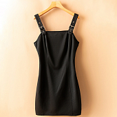 Картинка Платье сарафан широкие лямки ремени от магазина LonnaMag