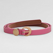 картинка Ремень гладкий матовый, пряжка золото, ширина - 1,5 см, от магазина LonnaMag