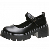 картинка Туфли грубые мэри джейн широкий ремень зубчатая платформа от магазина LonnaMag
