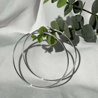 Серьги кольца 8,5 см