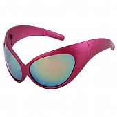 картинка Очки спорт солнцезащитные очки Y2k цельная оправа полукругом от магазина LonnaMag