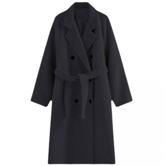 Пальто 6 черных пуговиц рукав реглан шов на рукаве