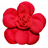 картинка Цветок крупный неопрен лепестки роза (аксессуар/брошь, 21 х 21 см) от магазина LonnaMag