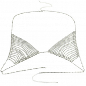 картинка Украшение на грудь как топ треугольники стразы от магазина LonnaMag