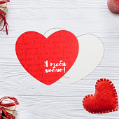 картинка Открытка-валентинка «Я тебя люблю!», 7 х 6см Сердечко от магазина LonnaMag