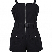 Картинка Комбинезон короткий лямки молния карманы + пояс на карабине от магазина LonnaMag