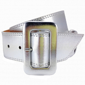 картинка Широкий ремень с овальной пряжкой в тон от магазина LonnaMag