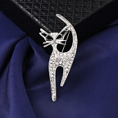 картинка Брошь в стразах - кот от магазина LonnaMag