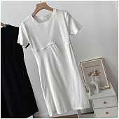 Картинка Платье мини футболка шов-акцент на груди от магазина LonnaMag