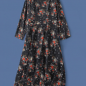 Картинка Платье шифон на подкладе цветы и звезды от магазина LonnaMag