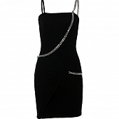 Картинка Платье снизу на запах вокруг цепь от магазина LonnaMag