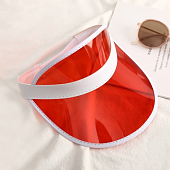 картинка Козырек цветной пластик белый кант от магазина LonnaMag