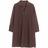 Картинка Платье мини широкое верх рубашкой потайнные карманы от магазина LonnaMag