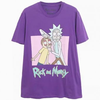 Футболка oversize принт Rick and Morty